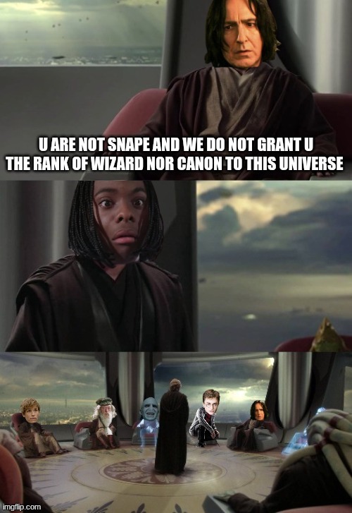 black snape meme | image tagged in black snape,woke,snape,dumpster fire,good burger,garbage | made w/ Imgflip meme maker