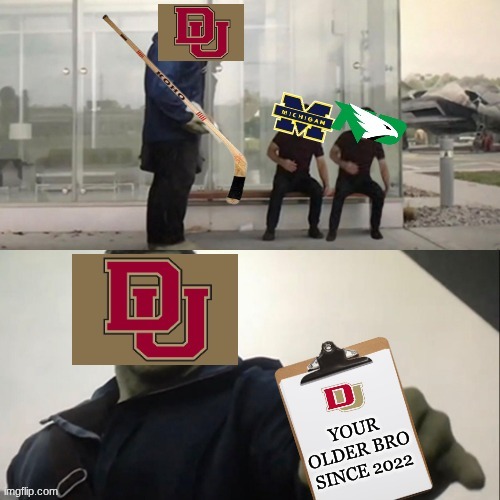 Michigan Hockey meme | image tagged in memes,denver,michigan sucks,hockey,nhl,hulk taco | made w/ Imgflip meme maker