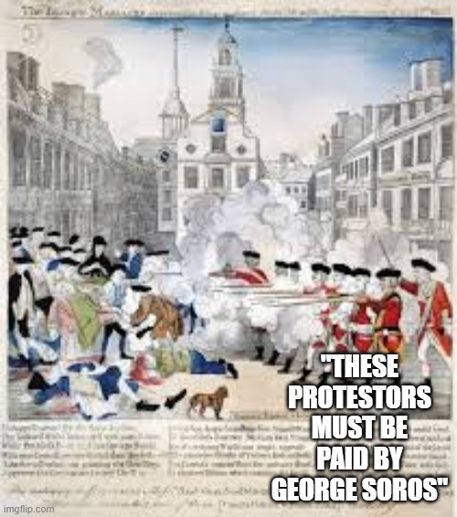 No kings | "These protestors must be paid by george soros" | image tagged in no kings | made w/ Imgflip meme maker