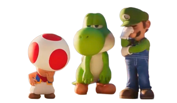 Toad Luigi and Yoshi reaction image Blank Meme Template