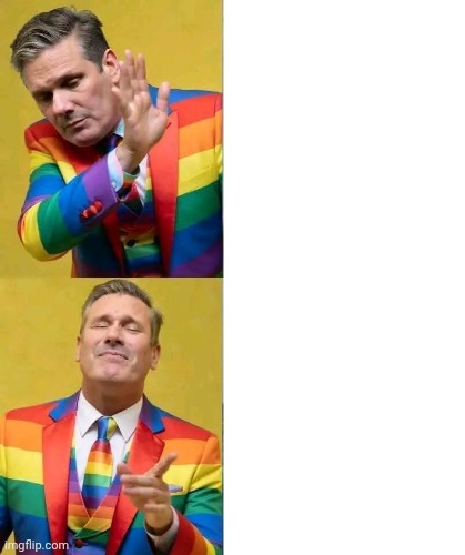 Stinky Starmer Drake Parody Blank Meme Template