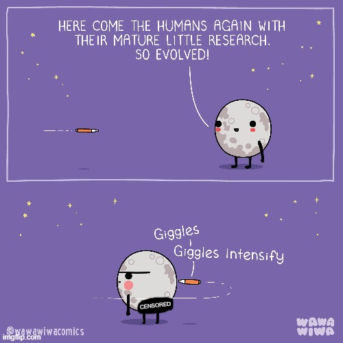 censored | image tagged in moon,rocket,artemis ii,butt,giggle,giggling | made w/ Imgflip meme maker