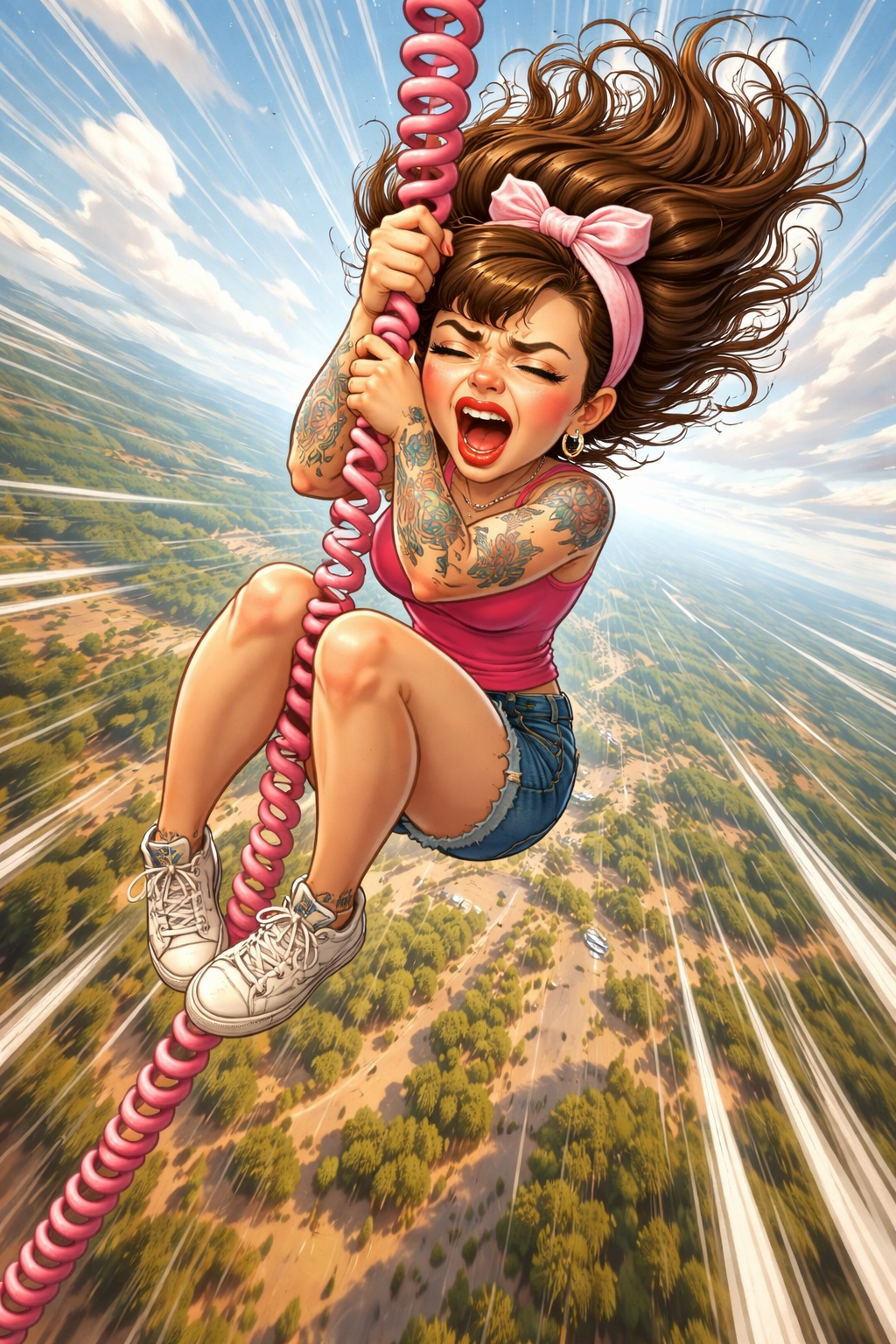 fearful freefall Blank Meme Template