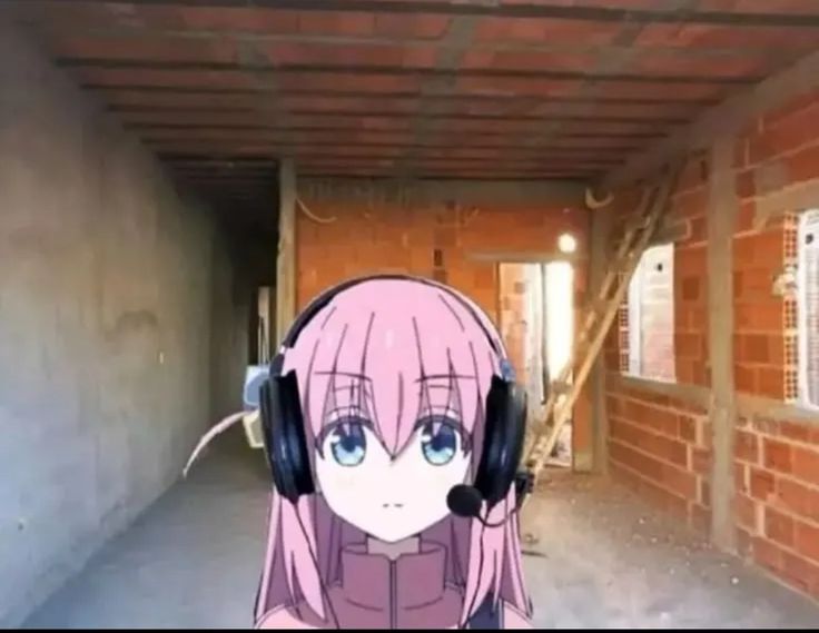 Bocchi the Epic Gamer Blank Meme Template