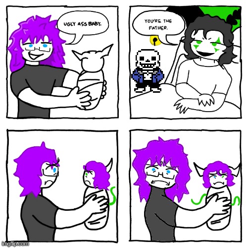 It's me! yo what? This was for fun...idk why sans is here and watching, but it's whatever. | made w/ Imgflip meme maker