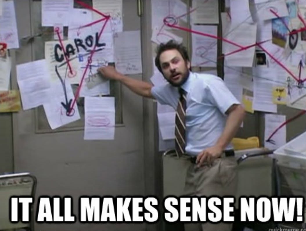 IT ALL MAKES SENSE NOW! Blank Meme Template