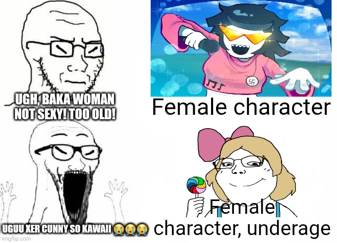 Japanese "people" are pedophiles Blank Meme Template