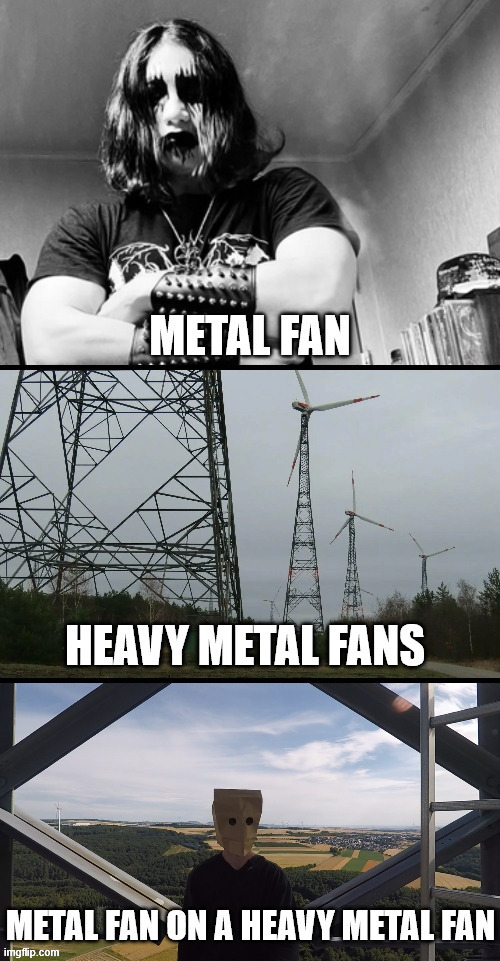 Heavy Metal Fans | image tagged in heavy metal fans,memes,lattice climbing,metalhead,music,climbing memes | made w/ Imgflip meme maker