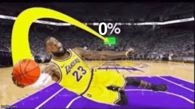 lebron zero percent shot Blank Meme Template