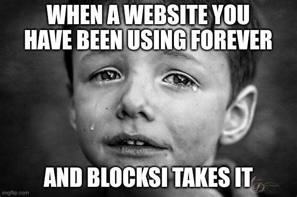 Blocksi | When a website you have been using forever; And blocksi takes it | made w/ Imgflip meme maker