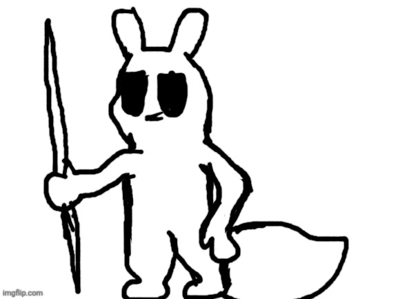 Him as a Slugcat | image tagged in blank white template | made w/ Imgflip meme maker