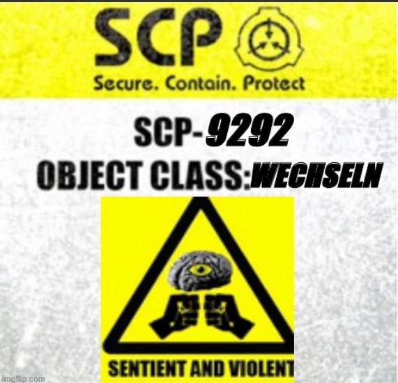 SCP-9292 Label Blank Meme Template