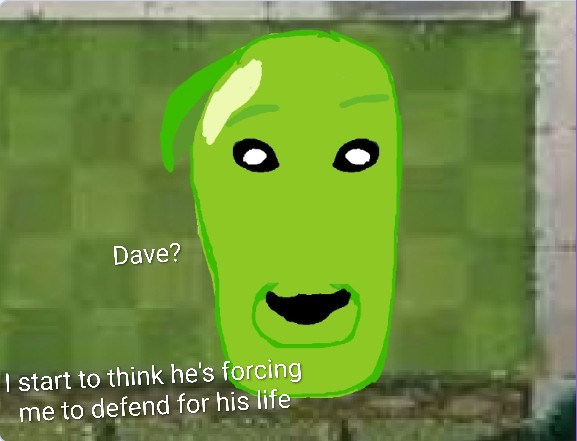 Avatar Guy Staring Meme PvZ/Plants vs Zombies Peashooter Blank Meme Template