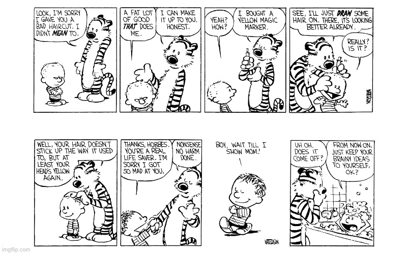 image tagged in calvin and hobbes,comics | made w/ Imgflip meme maker