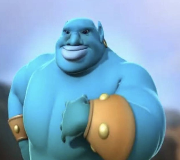 Follow me genie Blank Meme Template