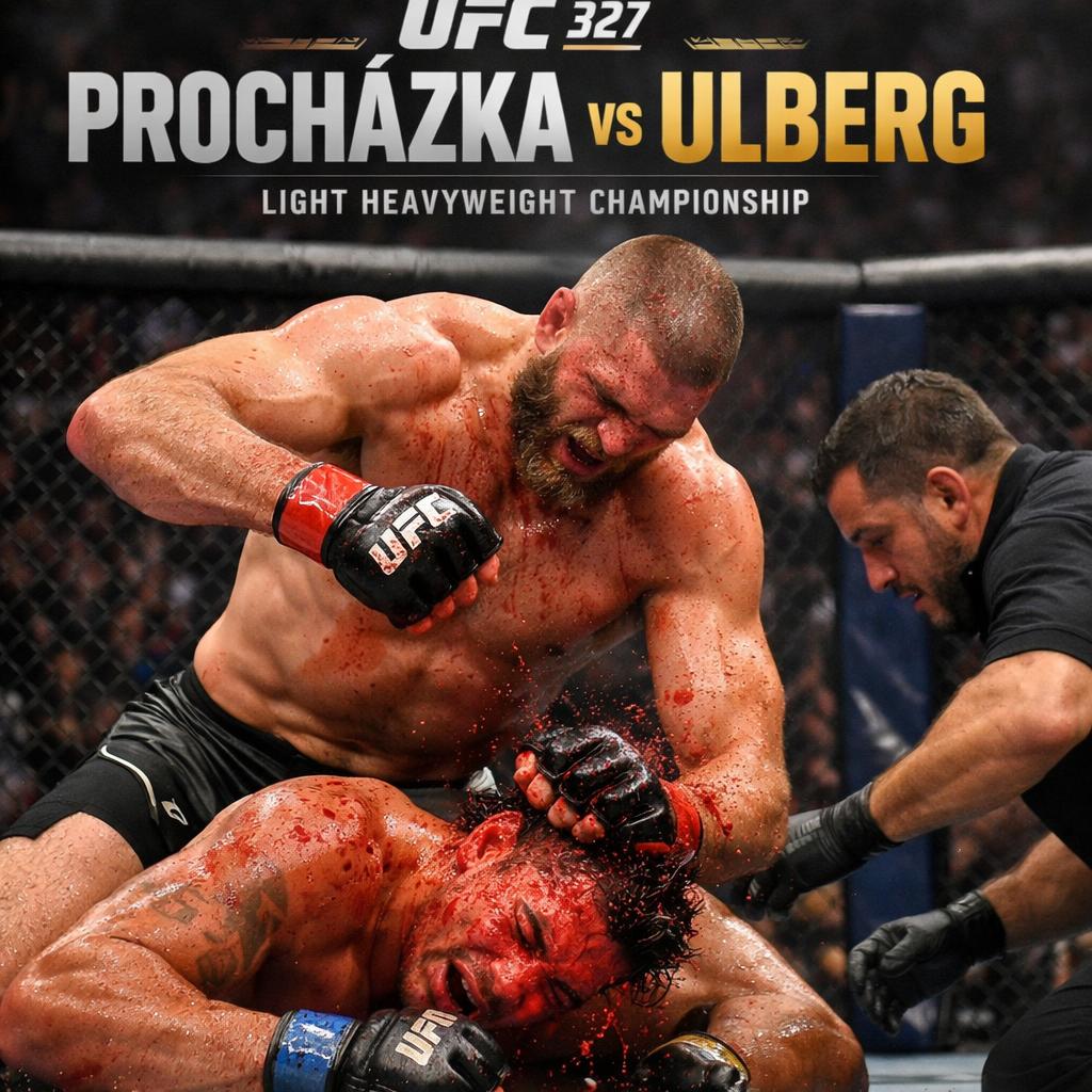 UFC 327: PROCHÁZKA VS ULBERG Blank Meme Template