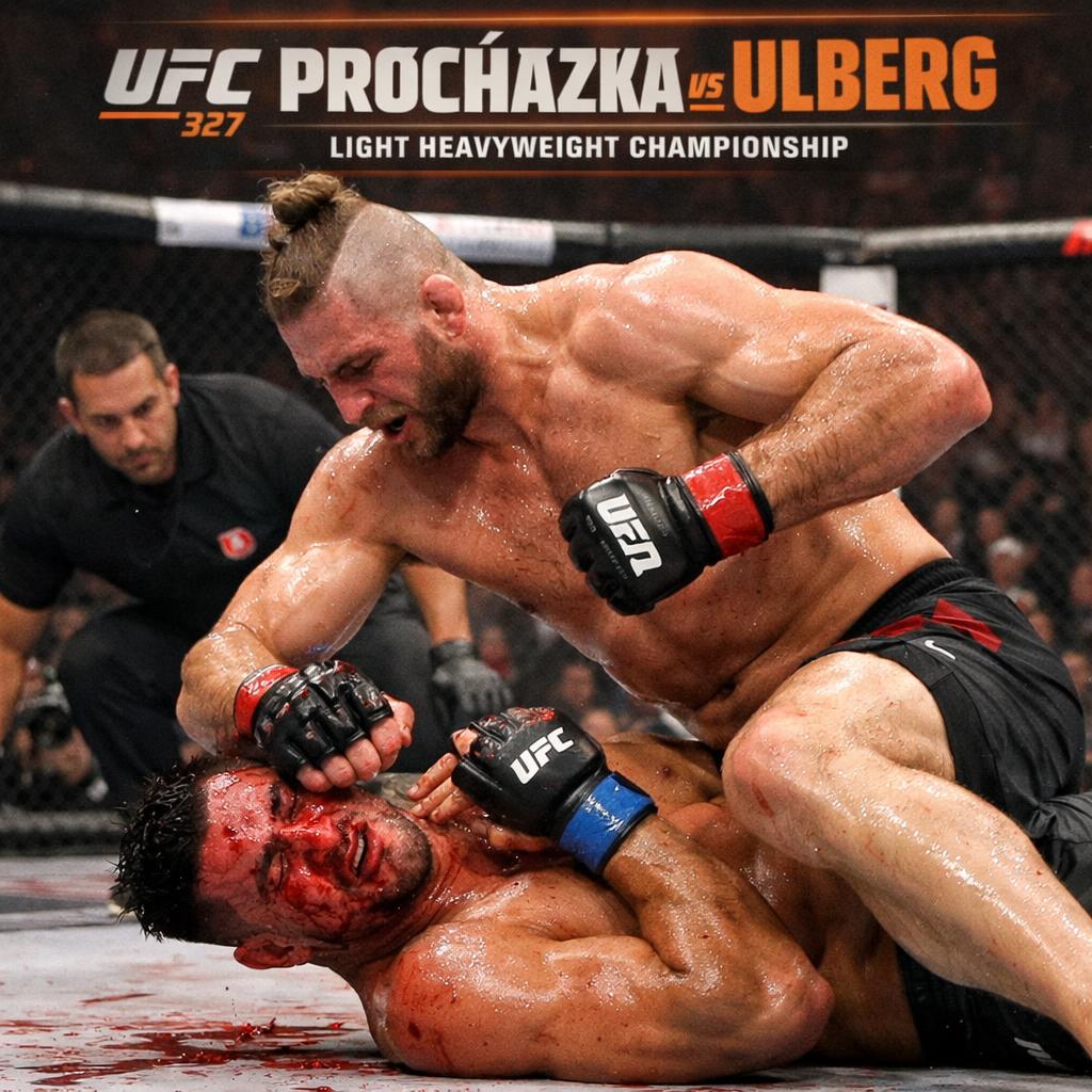 Fight scenes, UFC 327: PROCHÁZKA VS ULBERG, U UFC returns to Kas Blank Meme Template
