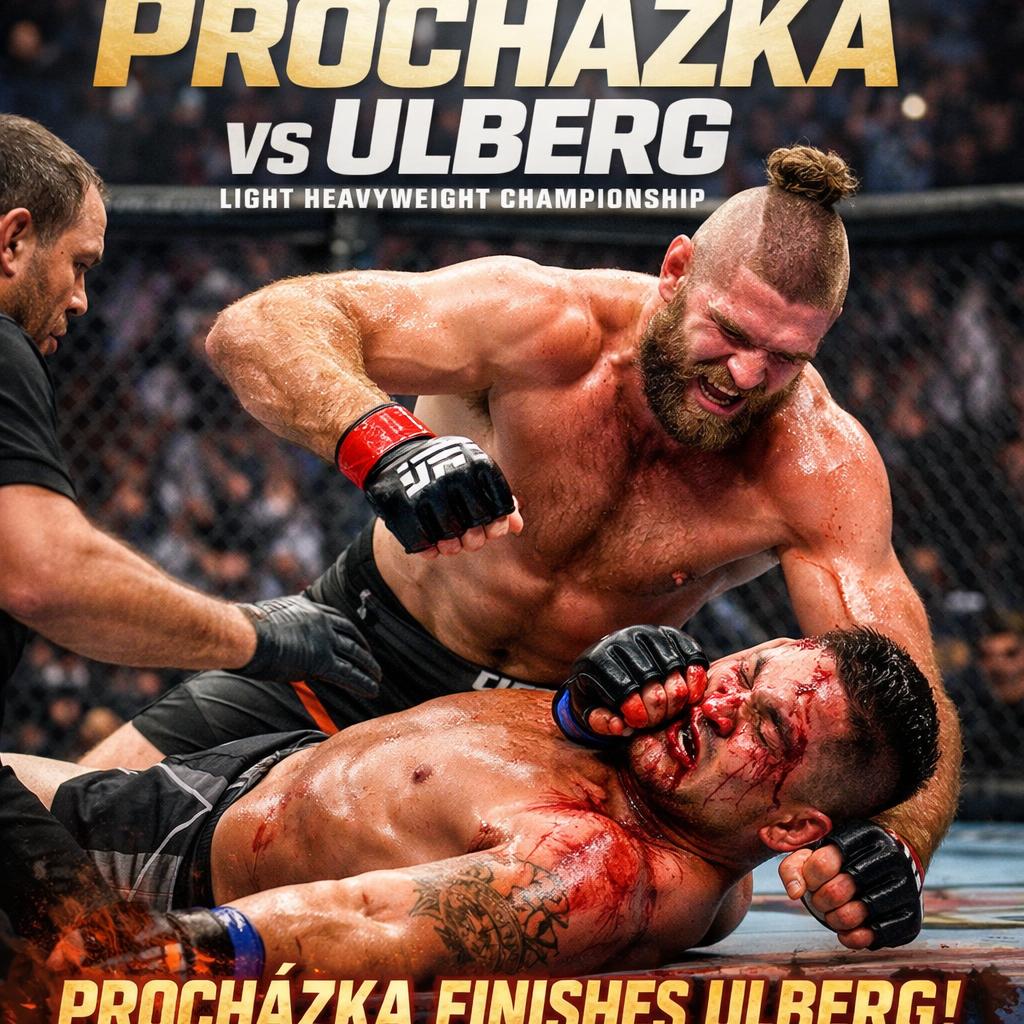 UFC 327: PROCHÁZKA VS ULBERG, U UFC returns to Kaseya Center in Blank Meme Template