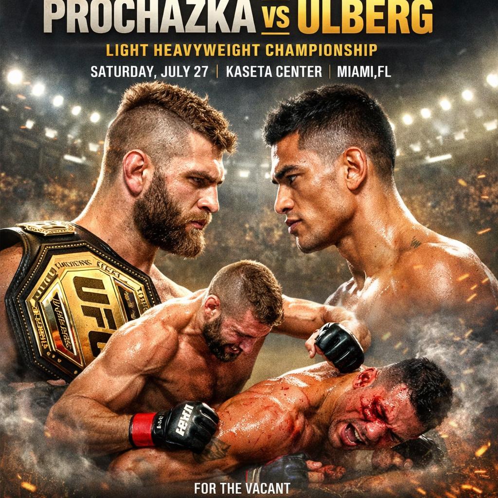 UFC 327: PROCHÁZKA VS ULBERG, UFC returns to Kaseya Center in Mi Blank Meme Template