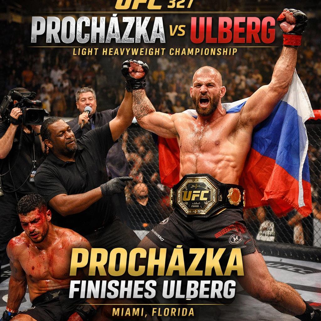 UFC 327: PROCHÁZKA VS ULBERG Blank Meme Template