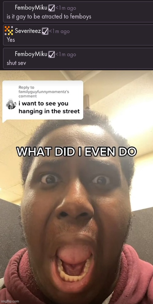 WHAT DID I EVEN DO??? | image tagged in what did i even do | made w/ Imgflip meme maker
