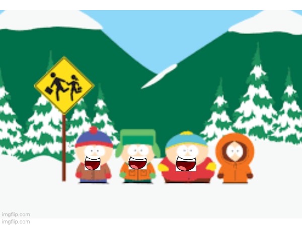 Eric, Stan, and Kyle with BFDI mouths, excluding Kenny. | image tagged in south park,bfdi,mouth,edit,eric cartman,they killed kenny | made w/ Imgflip meme maker