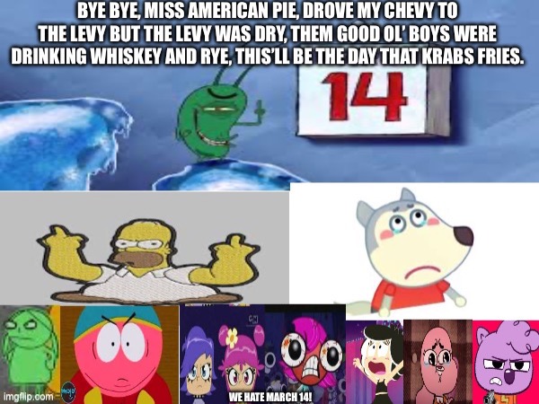 Their reaction to Krabs frying in March 14 be like: | image tagged in spongebob,reaction | made w/ Imgflip meme maker