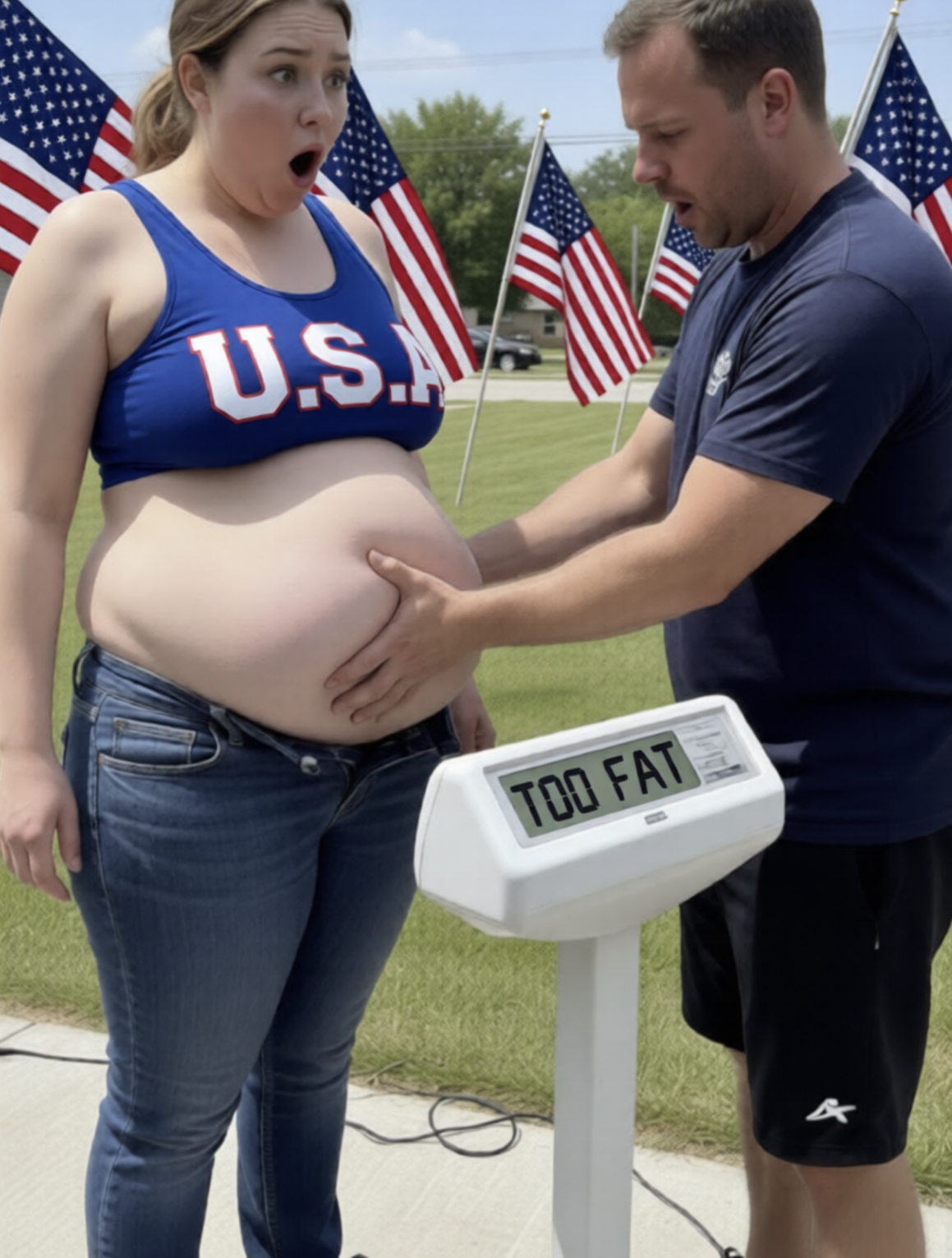 Fat American Blank Meme Template