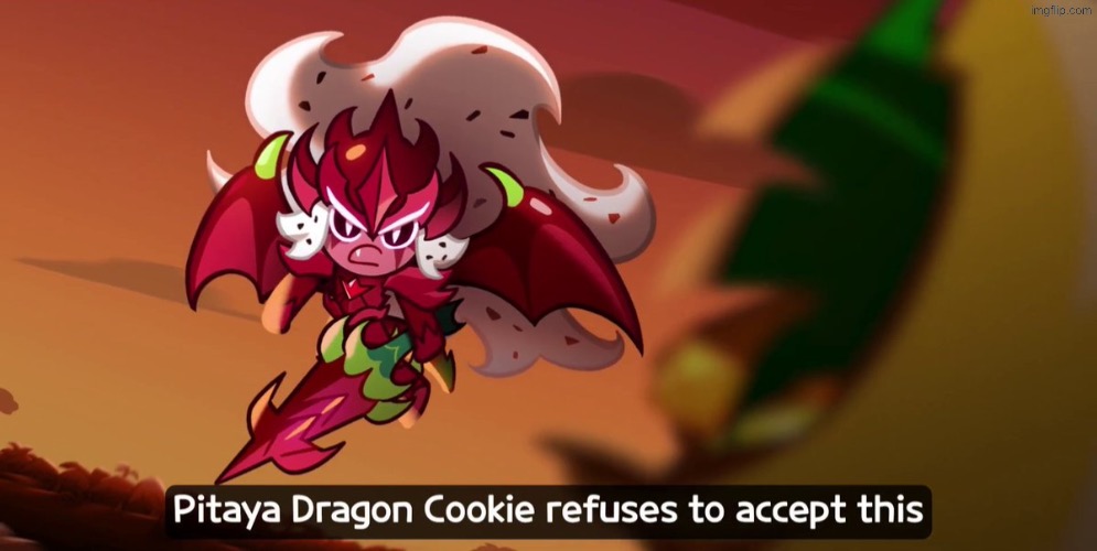 Pitaya Dragon Cookie refuses to accept this | image tagged in pitaya dragon cookie refuses to accept this | made w/ Imgflip meme maker