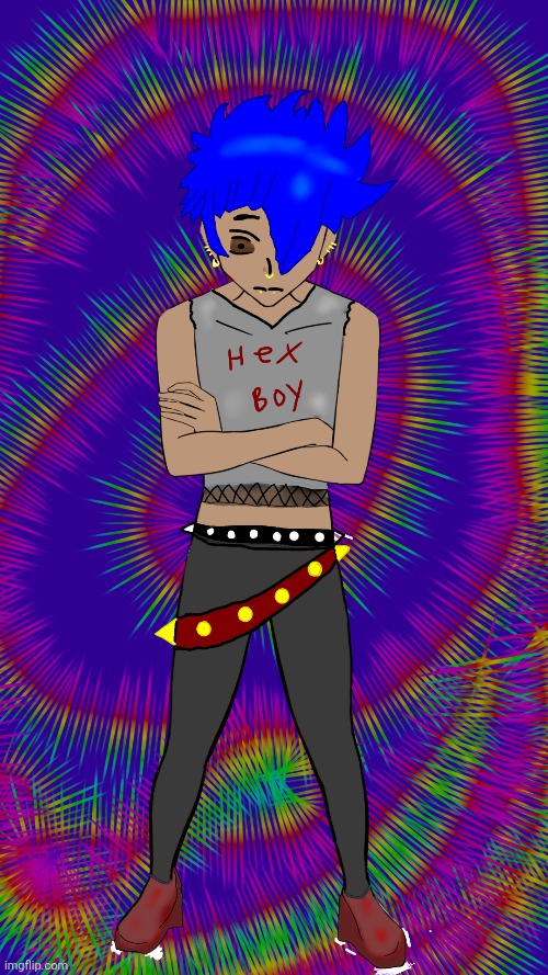 Made this myself,he hasn't gotten a name yet | image tagged in drawing | made w/ Imgflip meme maker