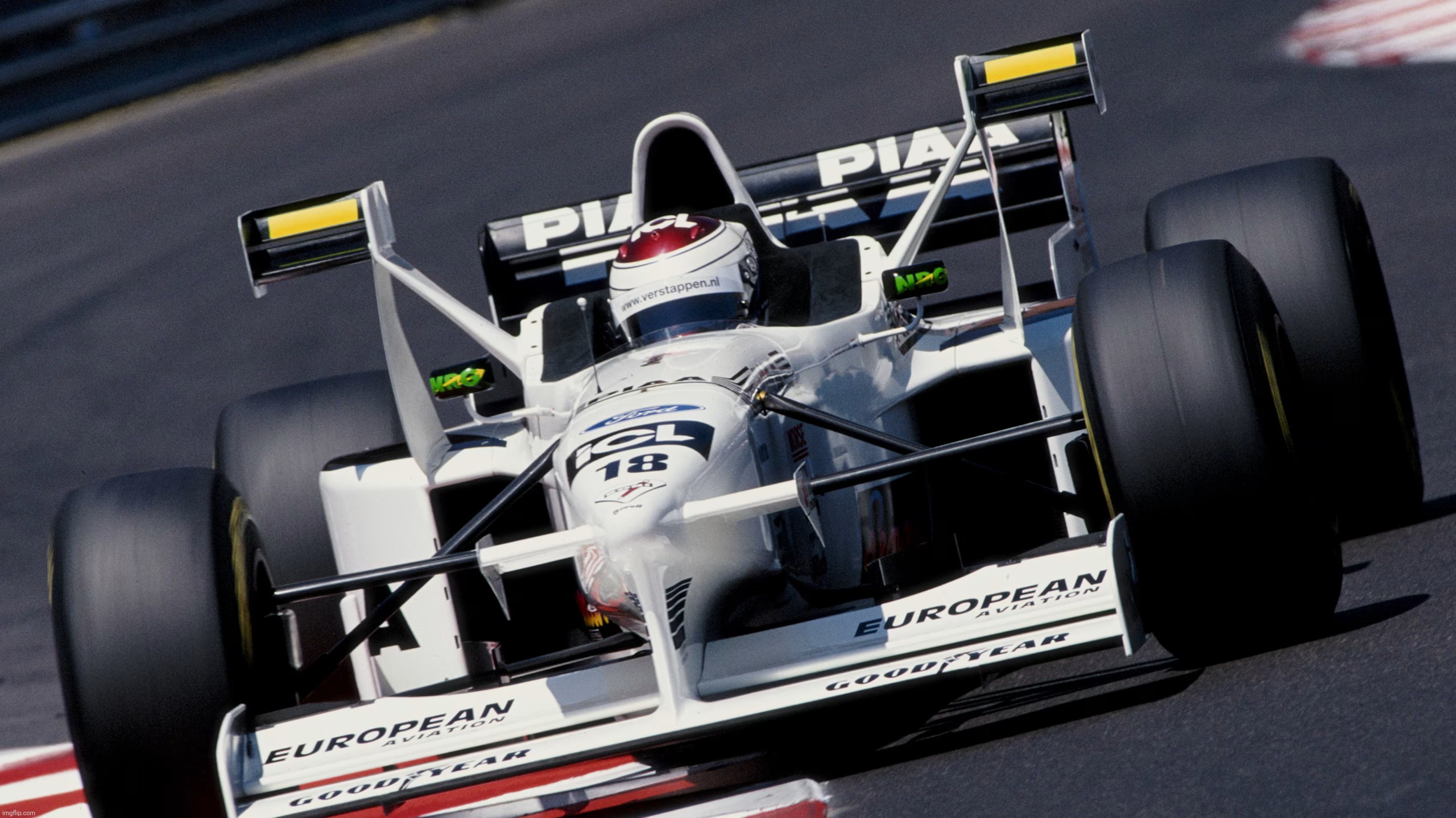 Tyrrell X-Wing: Driven By: Jos Verstappen (Verstappen's Dad) | image tagged in tyrrell x-wing,f1,invention | made w/ Imgflip meme maker