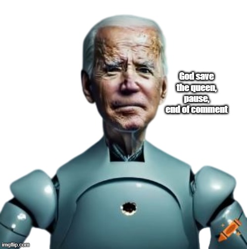 God save the queen, pause, end of comment | made w/ Imgflip meme maker