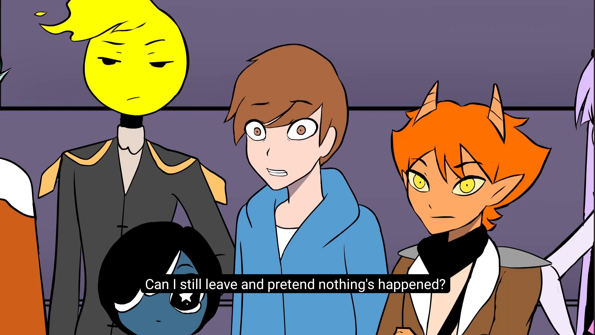 Can i still leave and pretend nothing has happened, funny guy Blank Meme Template