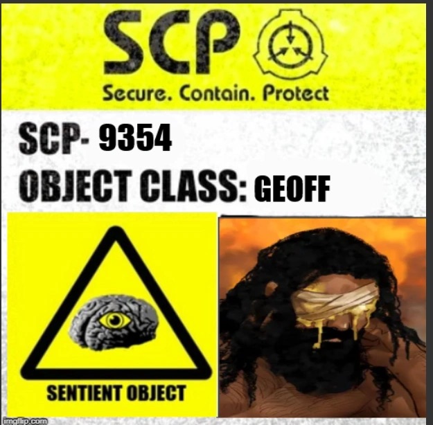 SCP-9354 Label Blank Meme Template