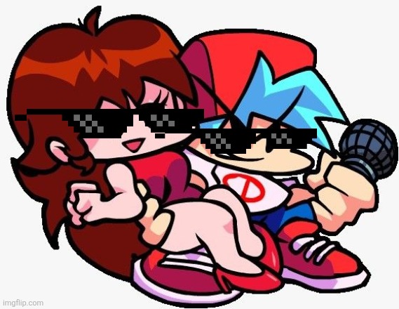 Bf and gf are so swag | image tagged in fnf | made w/ Imgflip meme maker
