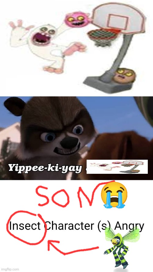 Insect?!?!?!? | image tagged in who gets angry at rj | made w/ Imgflip meme maker