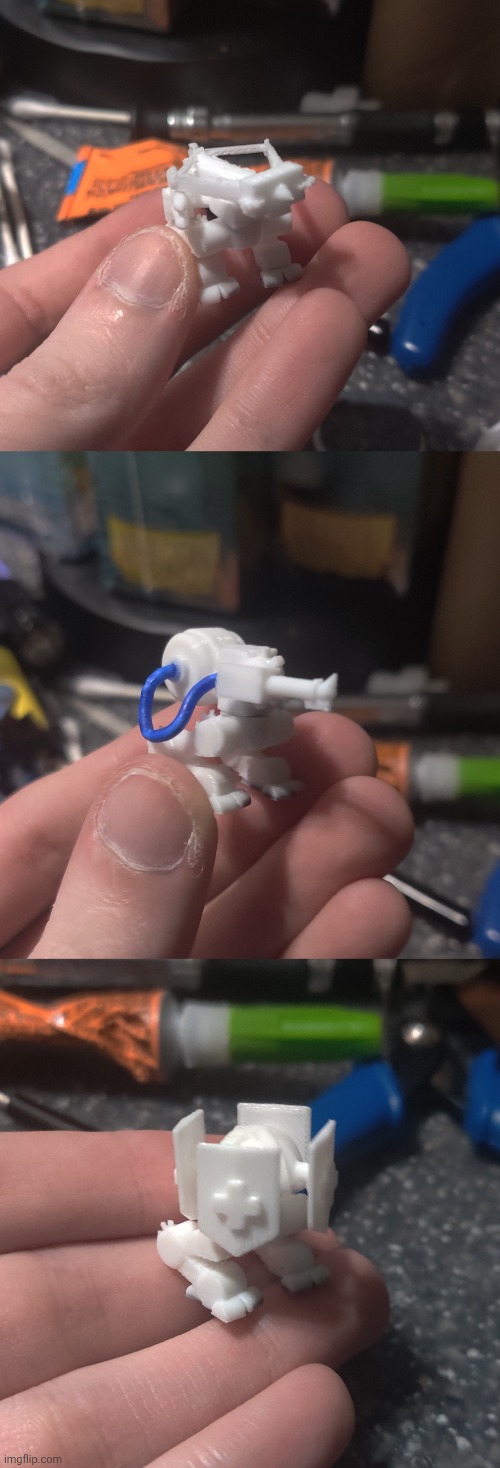 Apparently my character can make an "Eldridge Cannon" so I modeled that. Ironically none of the three forms are cannons | made w/ Imgflip meme maker