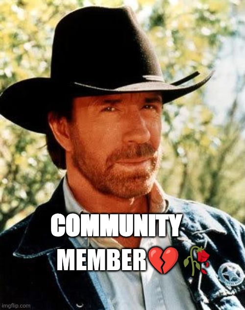 funne ig | member💔🥀; community | image tagged in memes,chuck norris | made w/ Imgflip meme maker