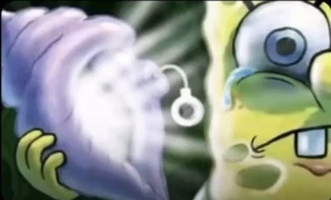 spongebob conch shell peak Blank Meme Template