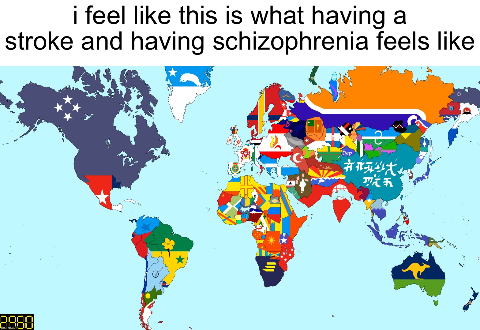 credits: hikidymapping | i feel like this is what having a stroke and having schizophrenia feels like | image tagged in memes,maps,ihadastroke | made w/ Imgflip meme maker