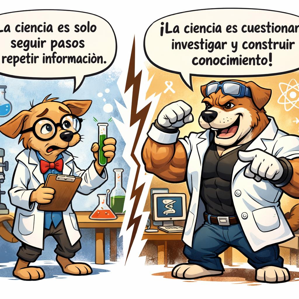 Perro cientifico débil vs perro cientifico musculoso.  Perro déb Blank Meme Template