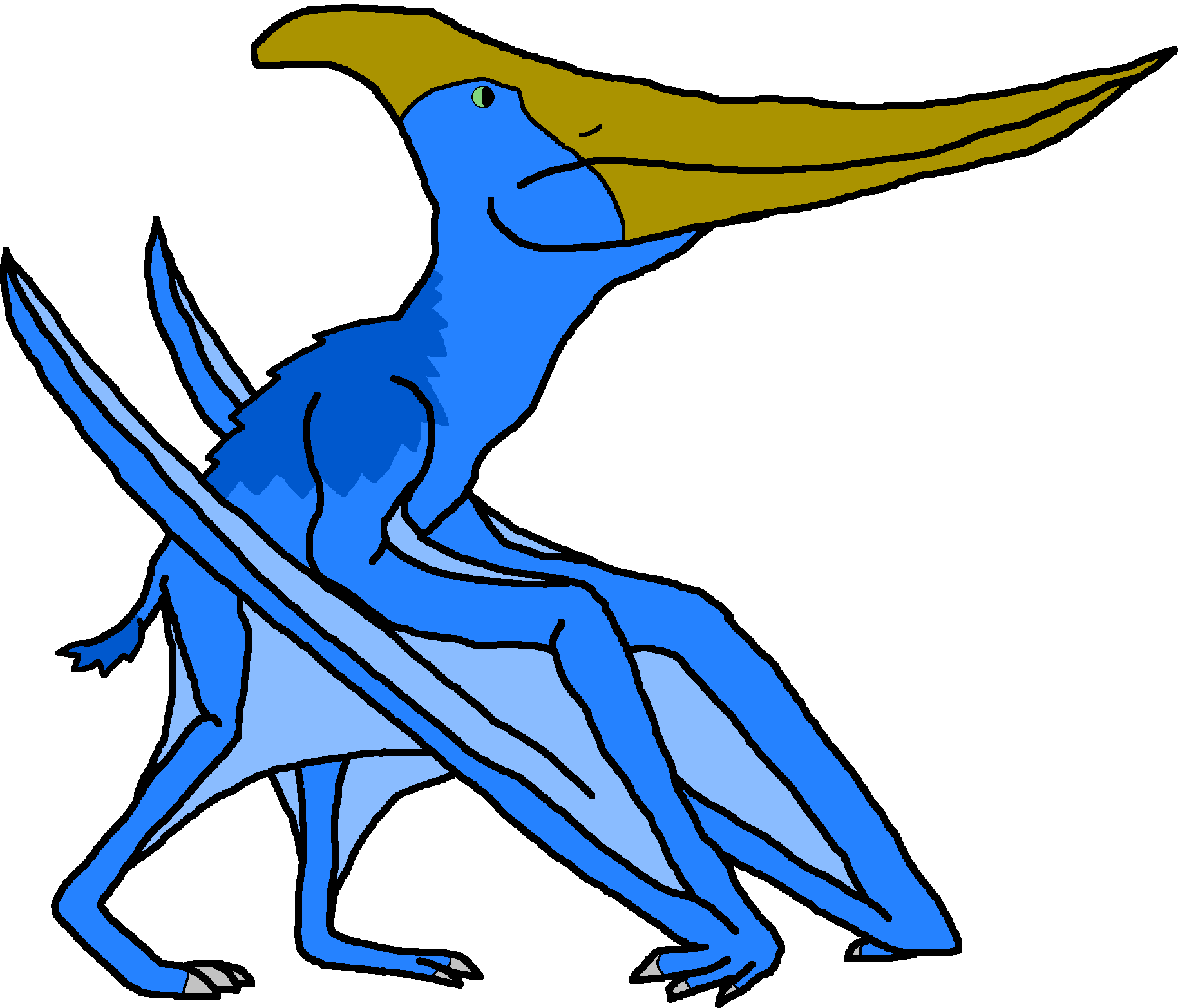 Female Pteranodon Variant B (Paleoverse + EOIverse) Blank Meme Template