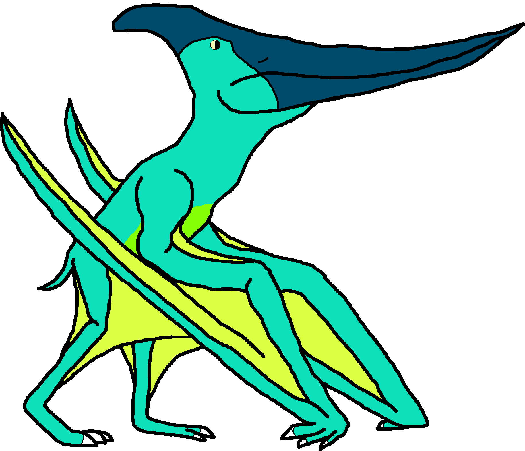 Female Pteranodon Variant C (Paleoverse + EOIverse) Blank Meme Template