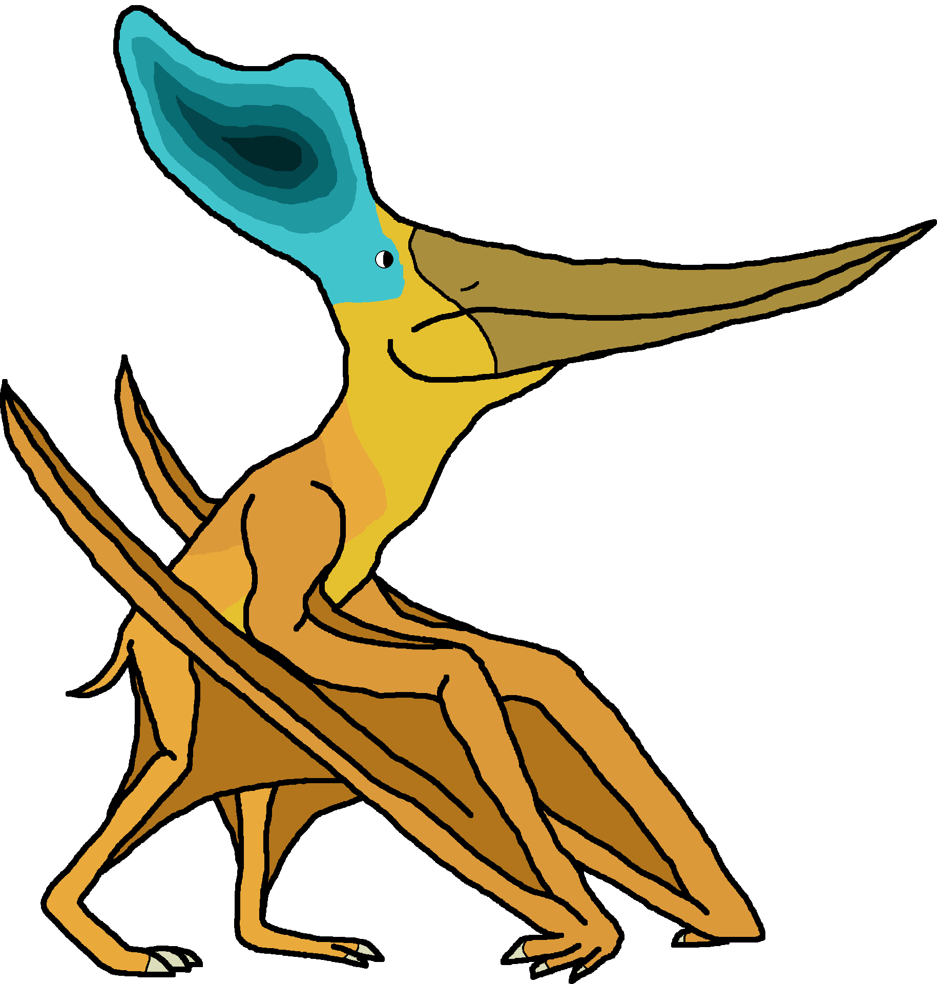 Alpha Male Pteranodon Variant D (Paleoverse + EOIverse) Blank Meme Template