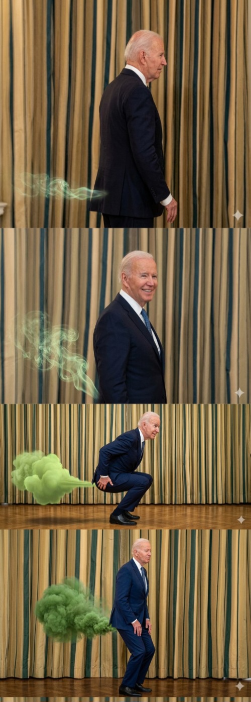 Biden farts Blank Meme Template