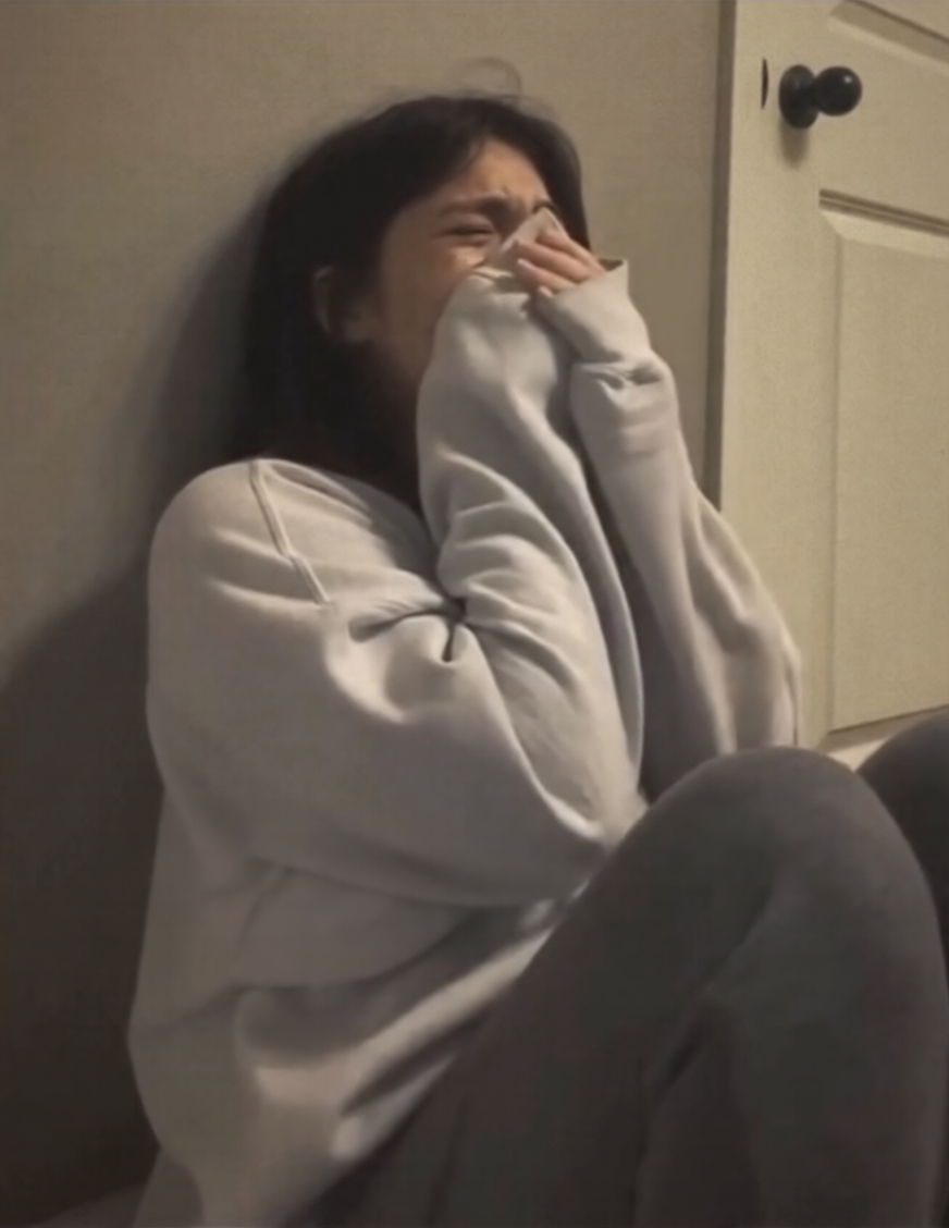 Crying girl Blank Meme Template