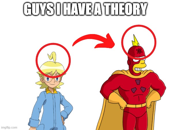 Up and Atom | guys I have A theory | image tagged in the simpsons,pokemon | made w/ Imgflip meme maker