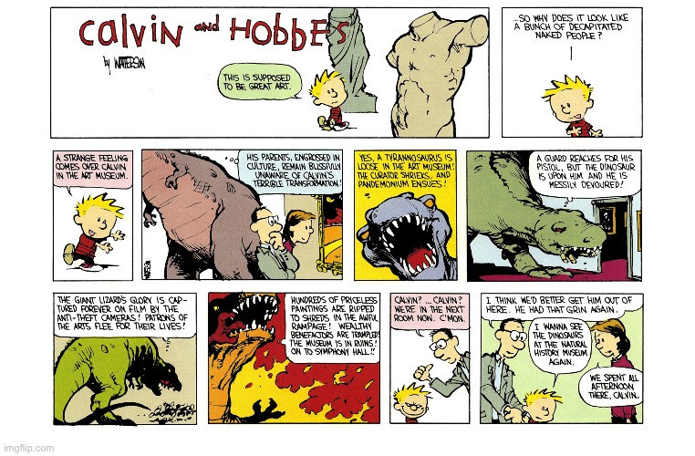 image tagged in calvin and hobbes,comics | made w/ Imgflip meme maker