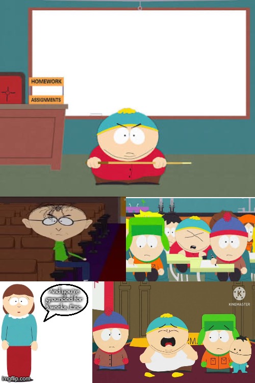 Bad Cartman, Bad! Blank Meme Template