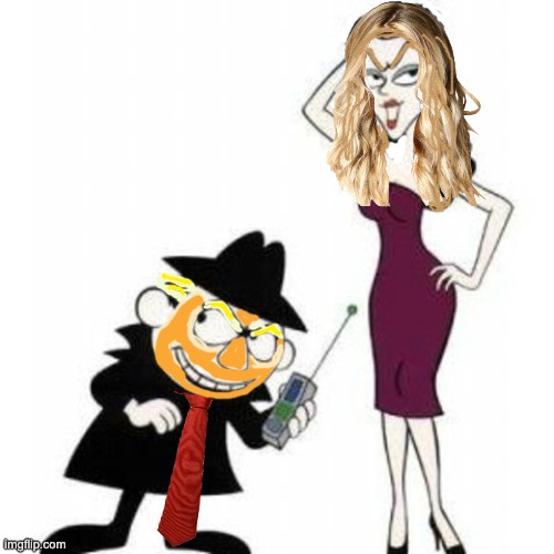 Agent Orange has got to go | image tagged in trump,idiocracy,boris and natasha,cartoonish,evil | made w/ Imgflip meme maker